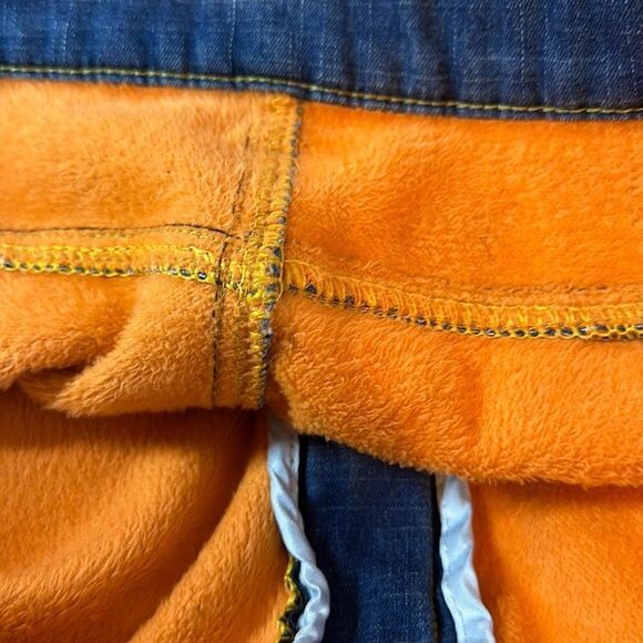 Wthinlee Jeans Men’s Size 36 Orange Fleece Lined Straight Leg - Picture 7 of 9